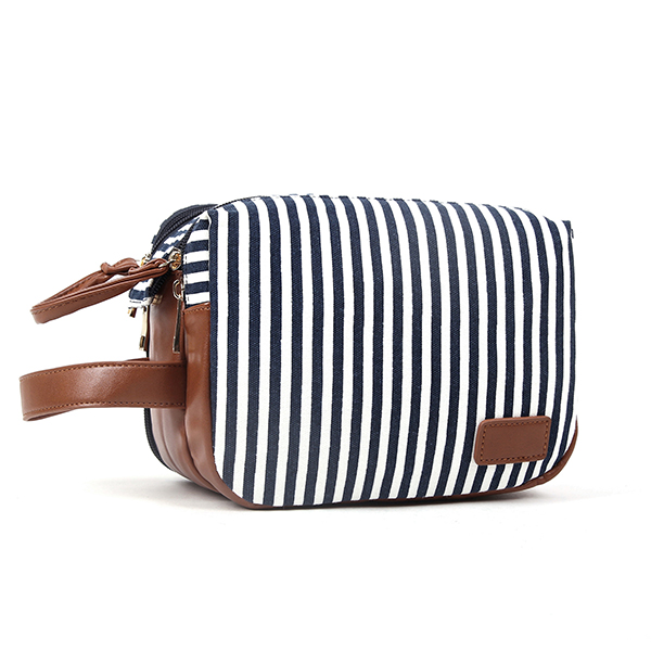 kulturtasche Damen Klein Reise Kulturbeutel Kosmetiktasche Hängende Tragbare Kosmetiktasche Toilettenartikel Zubehör (Marine)